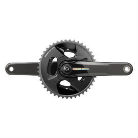 SRAM Force D2 2x Wide Power Meter Crankset Speed: 12 Spindle: 28.99mm BCD: Direct Mount 43/30 DUB 175mm Black Road Disc