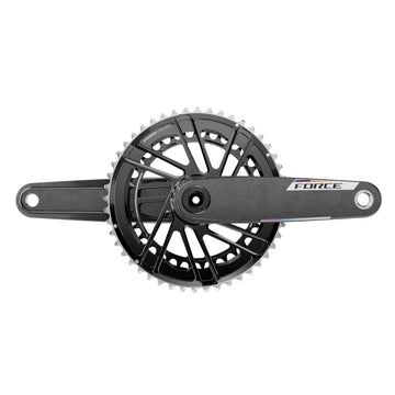 SRAM Force 2x E1 Crankset Speed: 12 Spindle: 28.99mm BCD: Direct Mount SRAM 8 Bolt 50/37 DUB 160mm Black Road