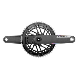 SRAM Force 2x E1 Crankset Speed: 12 Spindle: 28.99mm BCD: Direct Mount SRAM 8 Bolt 50/37 DUB 175mm Black Road