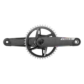 SRAM Force 1x XPLR AXS Power Meter Wide Crankset - 165mm 12/13-Speed 42t 8-Bolt Direct Mount DUB PM Spindle Carbon E1