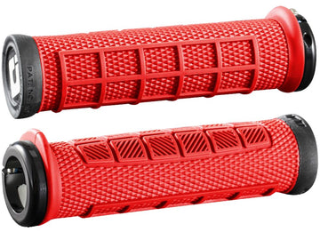 ODI Elite Pro Grips - Burnt Red Black Lock-On