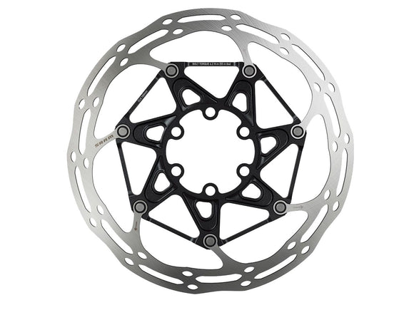 SRAM Centerline X Disc Brake Rotor - 180mm 6-Bolt Ti Bolts Silver/Black