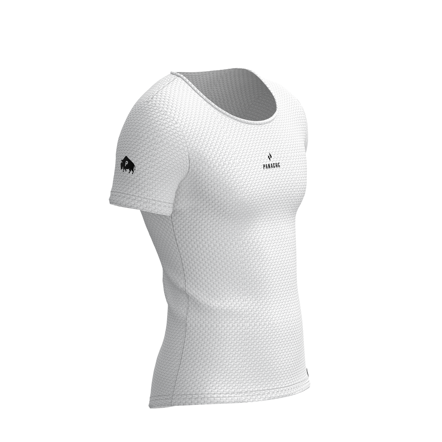 Panache M's & W's Short Sleeve Base Layer - White - 0