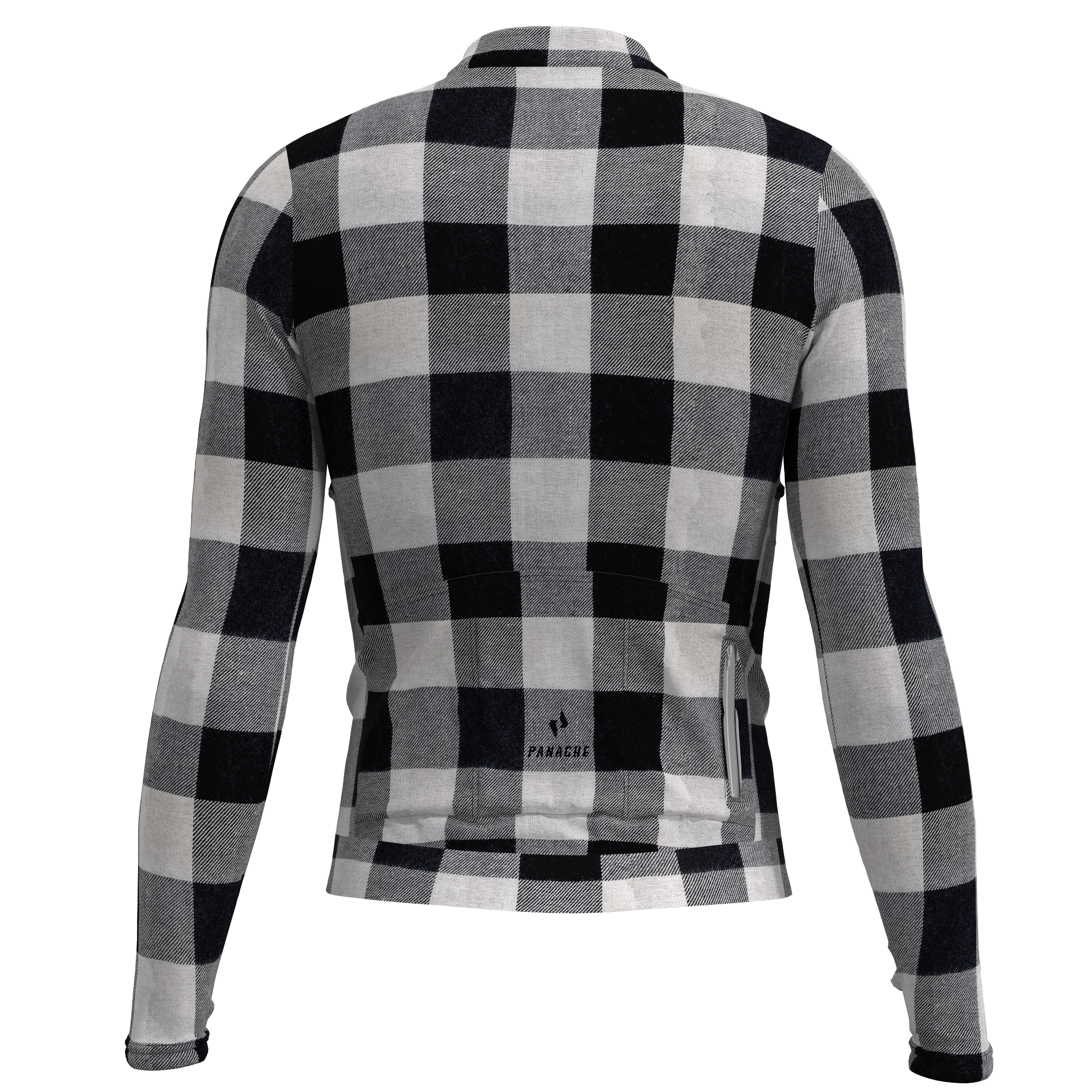 Panache M's Pro THERMAL Jersey - Black & White Plaid - 0