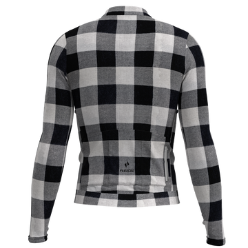 Panache M's Pro THERMAL Jersey - Black & White Plaid - 0
