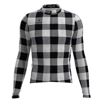 Panache M's Pro THERMAL Jersey - Black & White Plaid
