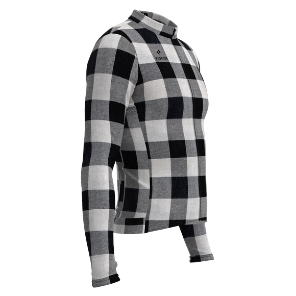 Panache M's Pro THERMAL Jersey - Black & White Plaid