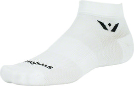 Swiftwick Aspire Ankle Socks - 1" White Large