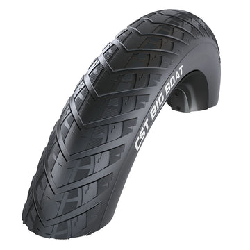 CST Big Boat Tire - 20 x 4 Clincher Wire Black Aramid Ebike