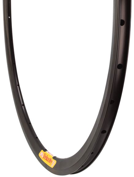 Velocity Deep-V Non-MSW 700c Rim 36h - Black Ano