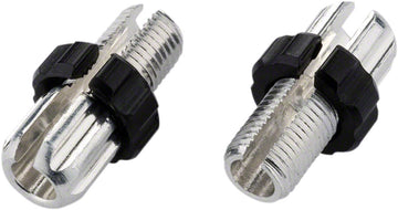 Jagwire M10 Slotted Adjusting Barrel - Aluminum Bag of 10 Silver/Black