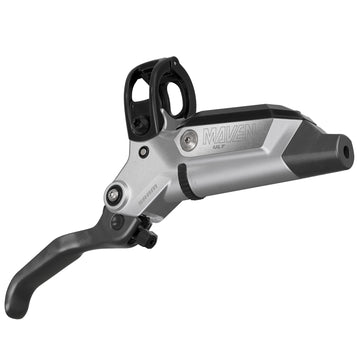SRAM Maven Ultimate Stealth Disc Brake Lever - Front Post Mount 950mm Hose 4-Piston Carbon Lever Ti Hardware Silver/BLK B1