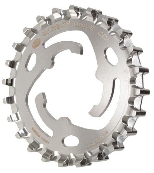 Gates Carbon Drive CDX CenterTrack 3-Lobe SureFit™ Rear Sprocket - 24t Shimano/SRAM 3-Lobe Silver
