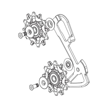 SRAM X01 11 Speed Rear Derailleur Inner Cage/Pulley Kit
