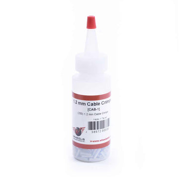 Wheels Mfg Cable Crimps 1.2mm Silver 250/Bottle
