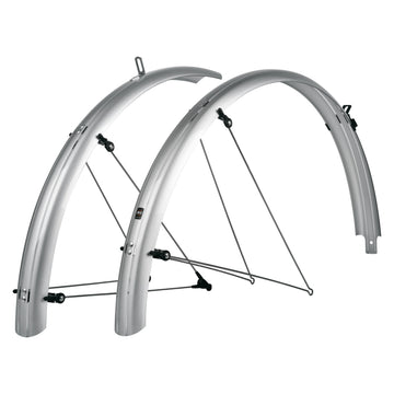 SKS B55 Bluemels Full Coverage Fender Set - 55mm 700 x 38-47 Silver