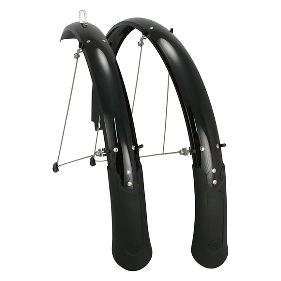 Planet Bike Cascadia 26" x 60 Fender Set: Black (26 x 1.4-1.9)