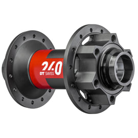 DT Swiss 240 Front Hub - 20 x 110mm DH Boost 6-Bolt Black/Red 28H