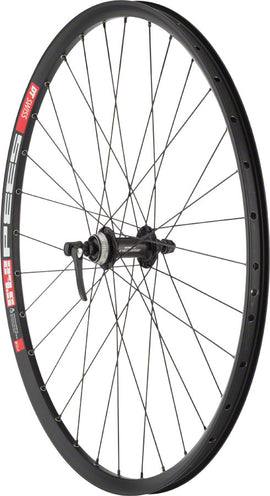 Quality Wheels Deore M610/DT 533d Front Wheel - 26" QR x 100mm Center-Lock BLK 32H