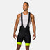 Men's Attack Bib Shorts - BLACK/SCREAMING YELLOW / S