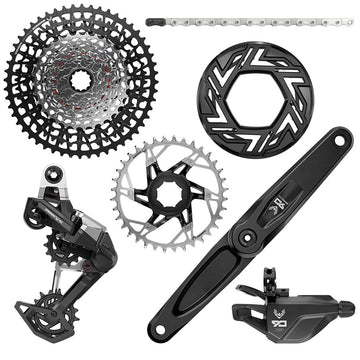 SRAM Eagle 90 Ebike Groupset -  170mm Brose 36T Clip-on Guard Chain XS-1275 10-52t Single Click Shifter Rear Derailleur