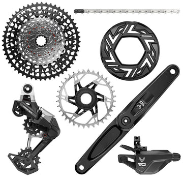 SRAM Eagle 90 Ebike Groupset -  165mm  Bosch 36T Clip-on Guard Chain XS-1275 10-52t Single Click Shifter Rear Derailleur