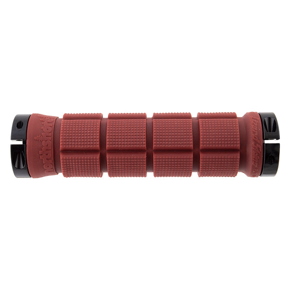 Lizard Skins Northshore Lock-On Grips 130mm Deep Red