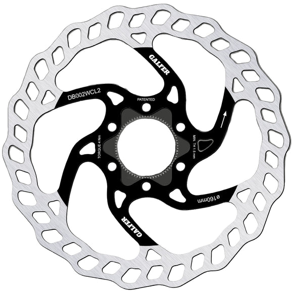 Galfer 160mm Rotor Center Lock 2.0mm Black/Silver