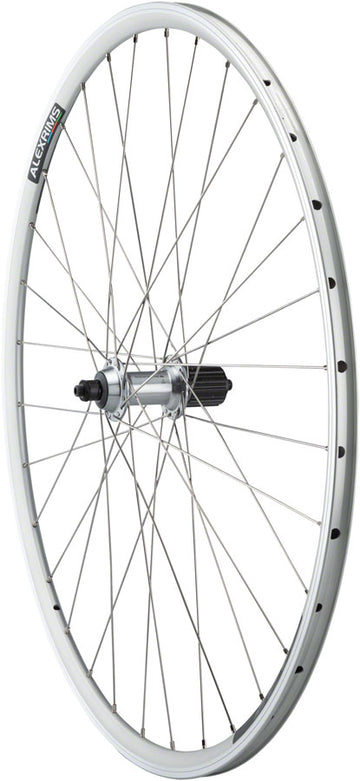 Quality Wheels Tiagra/DA22 Rear Wheel - 700 QR x 130mm Rim Brake HG 11 Road Silver Clincher 32H