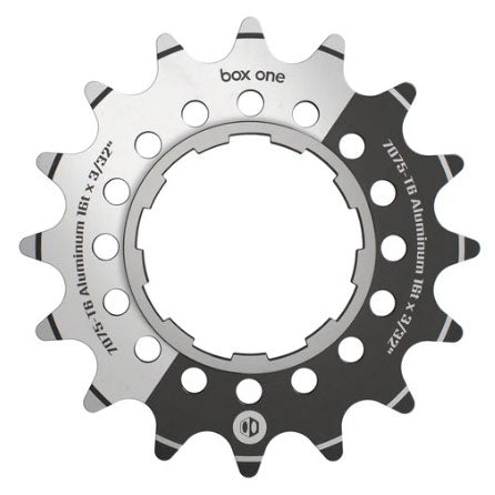 BOX Box One 3/32" CNC AL 7075 Cog Black - 16t
