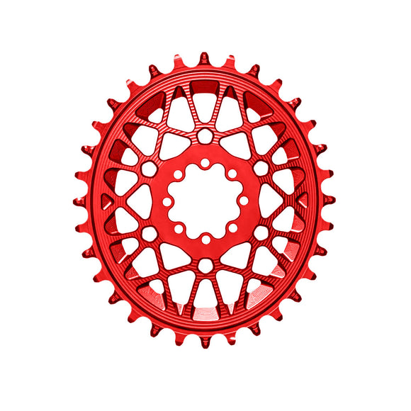 absoluteBLACK Oval SRAM T-Type DM 8-Hole Boost Chainring 28T Red