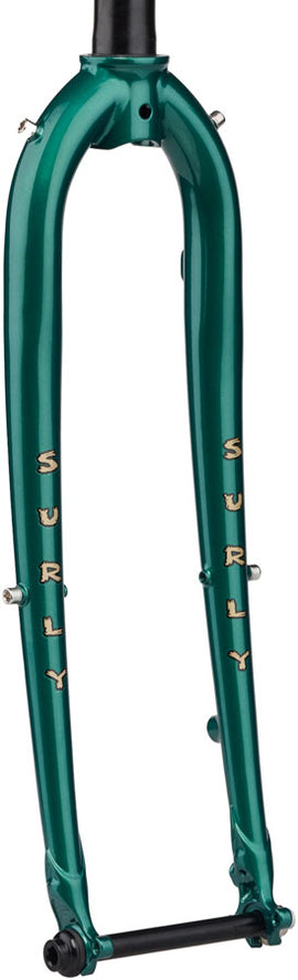 Surly Straggler Thru-Axle Fork - 650b 390mm 1-1/8" Straight Steerer Steel Subtropic Algae