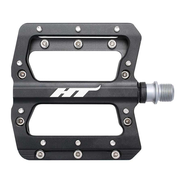 HT Components AN14A Pedals - Platform Aluminum 9/16" Black
