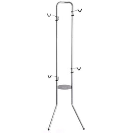 Delta Two Bike Gravity Stand Wall Rack Silver 2 Bikes