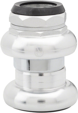 Velo Orange Threaded Headset - Caged Bearing French EC30 /25.0-1.0 Upper | EC30/26 Lower Silver
