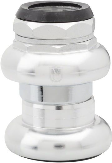Velo Orange Threaded Headset - Caged Bearing French EC30 /25.0-1.0 Upper | EC30/26 Lower Silver