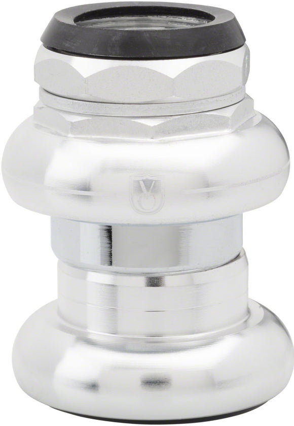 Velo Orange Threaded Headset - Caged Bearing French EC30 /25.0-1.0 Upper | EC30/26 Lower Silver