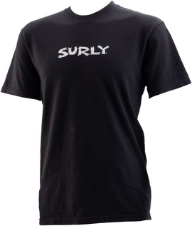 Surly Scratchy Logo Short Sleeve T-Shirt - Unisex Black Medium
