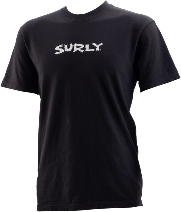 Surly Scratchy Logo Short Sleeve T-Shirt - Unisex Black Medium