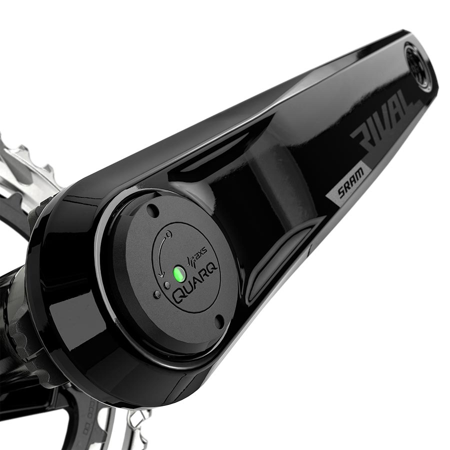 SRAM Rival AXS Crankset Quarq Power Meter - 160mm 12-Speed 46/33t Yaw 107 BCD DUB Spindle Interface BLK D1