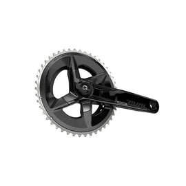 SRAM Rival AXS Crankset Quarq Power Meter - 165mm 12-Speed 46/33t Yaw 107 BCD DUB Spindle Interface BLK D1