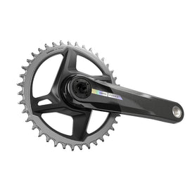 SRAM Force D2 1x Crankset Speed: 12 Spindle: 28.99mm BCD: Direct Mount 40 DUB 167.5mm Black Road Disc