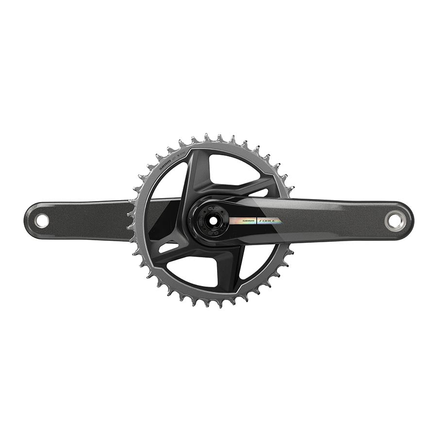 SRAM Force D2 1x Crankset Speed: 12 Spindle: 28.99mm BCD: Direct Mount 40 DUB 170mm Black Road Disc