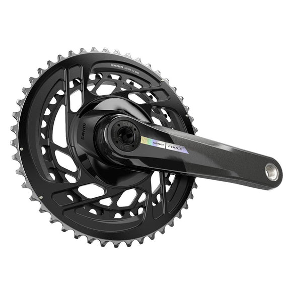 SRAM Force D2 2x Crankset Speed: 12 Spindle: 28.99mm BCD: Direct Mount 48/35 DUB 167.5mm Black Road Disc