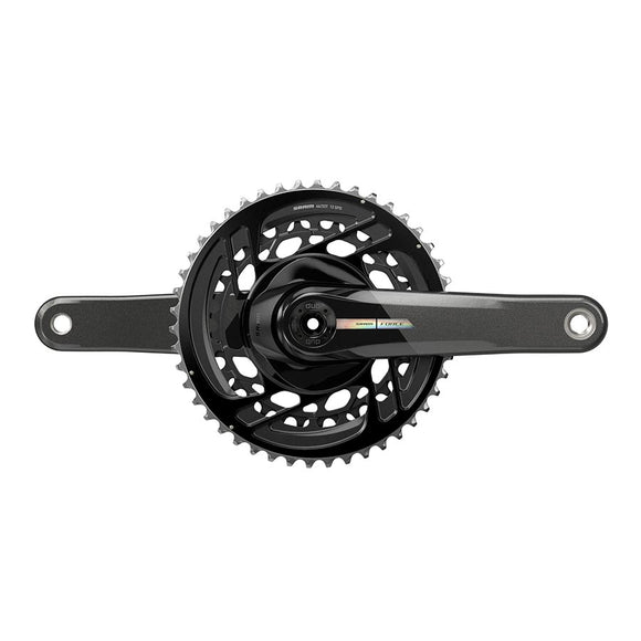 SRAM Force Crankset - 165mm 2x 12-Speed 46/33t Direct Mount DUB Spindle Interface Iridescent Gray D2