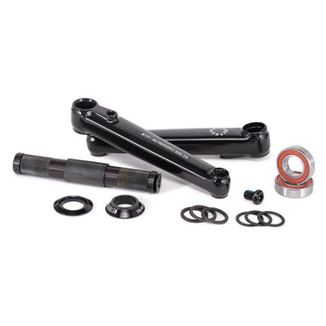 We The People Logic Crankset Spindle: 22mm 22mm 170mm Black BMX Set