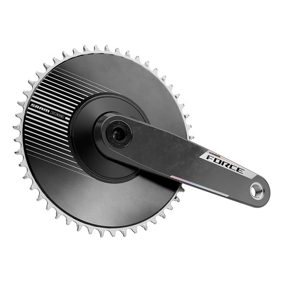 SRAM Force 1x Aero E1 Crankset Speed: 12/13 Spindle: 28.99mm BCD: Direct Mount SRAM 8 Bolt 50 DUB 160mm Black Road