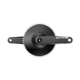 SRAM Force 1x Aero E1 Crankset Speed: 12/13 Spindle: 28.99mm BCD: Direct Mount SRAM 8 Bolt 50 DUB 172.5mm Black Road