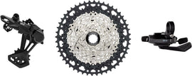 microSHIFT Advent MX 1x10-Speed Groupset - MX Trail Shifter MX Rear Derailleur Steel Cage Clutched 11-48t Cassette For HG Driver