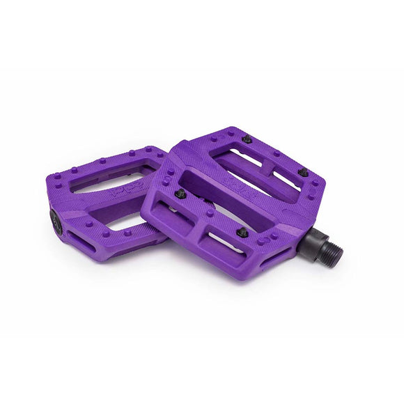 Eclat Contra Platform Pedals Body: Nylon Spindle: Cr-Mo 9/16'' Purple Pair